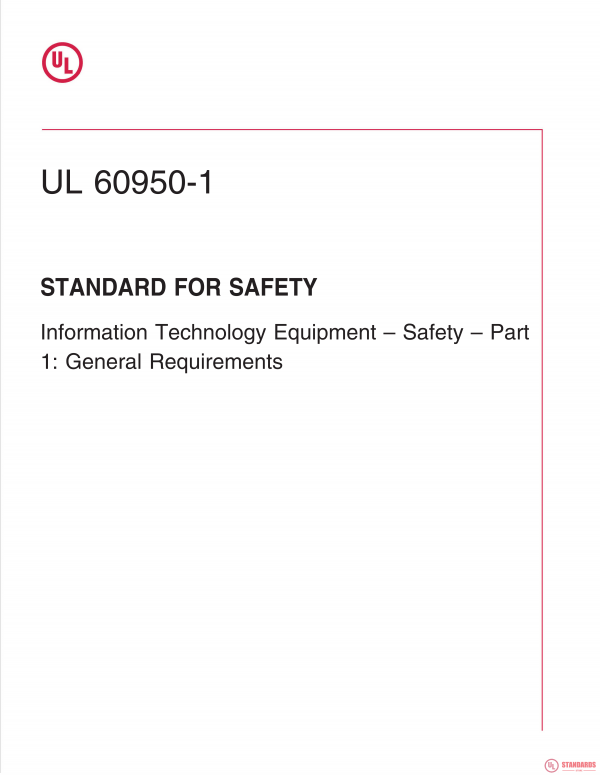 UL 60950-1 PDF UL 60950-1 PDF